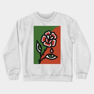 Crying Rose Crewneck Sweatshirt